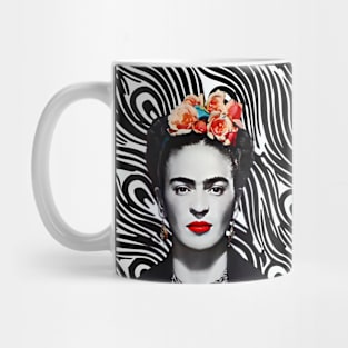 Peacock Pattern Frida Kahlo Mug